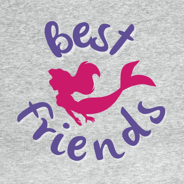 Little Mermaid Ariel Best Friends by Minniemetees